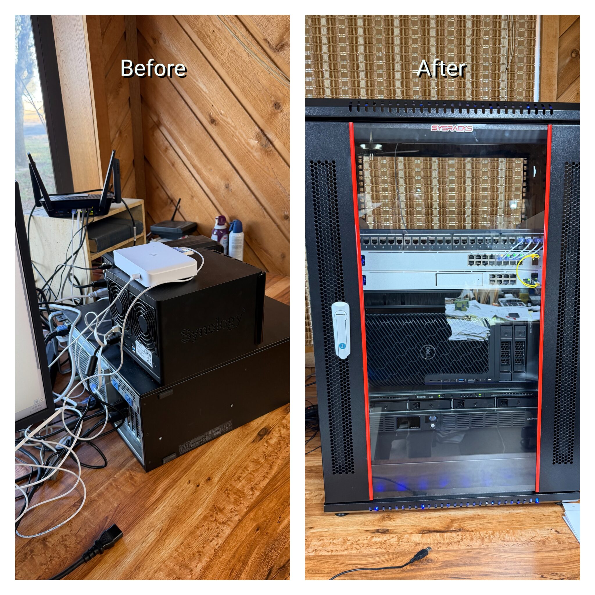 Before and After Server Images